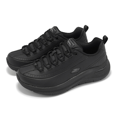Skechers 工作鞋 Arch Fit 2.0 SR 女鞋 黑 支撐 緩衝 抗電 防滑 全黑 休閒鞋 108268BLK