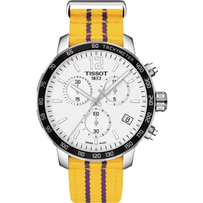 TISSOT 天梭 官方授權 X NBA ：洛杉磯湖人隊特別版腕錶 開學購物季 送禮首選-42mm T0954171703705