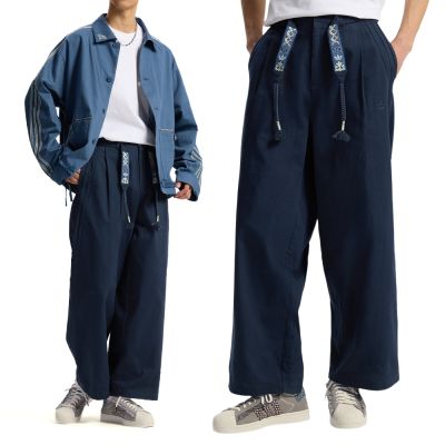 Adidas Tour Pant 男款 黑色 寬鬆 棉褲 圖騰 腰帶 造型 運動 休閒 長褲 KW5669