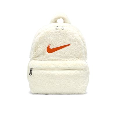 Nike Y NK FX FUR Backpack 米白色 童包 金蔥 運動包 毛毛包 後背包 FZ1330-113