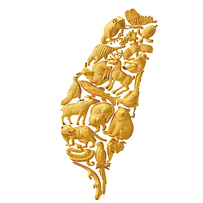 鎮金店Just Gold 純金藝術擺件-寶島．珍寶(可做墜子) | 其他品牌