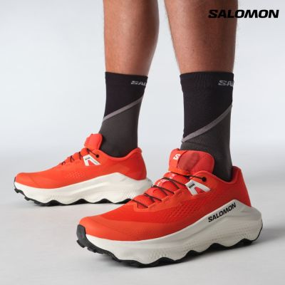 【Salomon索羅門】ULTRA GLIDE 3 男款 野跑鞋 櫻茄紅/香草白/黑