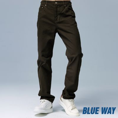 BLUE WAY – 機能系休閒無彈中腰色褲