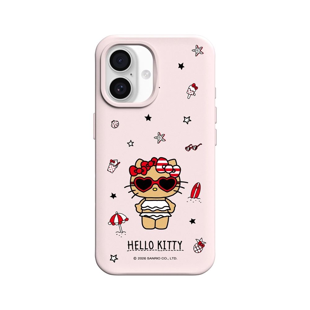 犀牛盾 iPhone 15/16/17/18系列 SolidX 強化吸震緩衝防摔手機殼/Hello Kitty-愛心墨鏡 (雪酪粉)