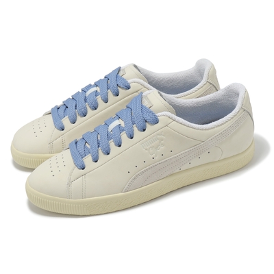 Puma 休閒鞋 Clyde Basketball Nostalgia 男鞋 卡其 藍 皮革 低筒 復古 板鞋 39537401