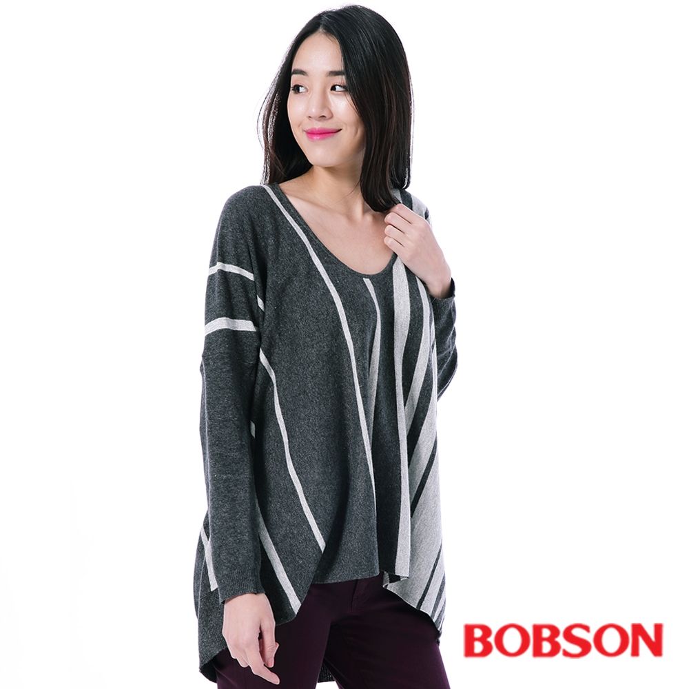 【BOBSON】女款寬版毛線上衣(35090-83)