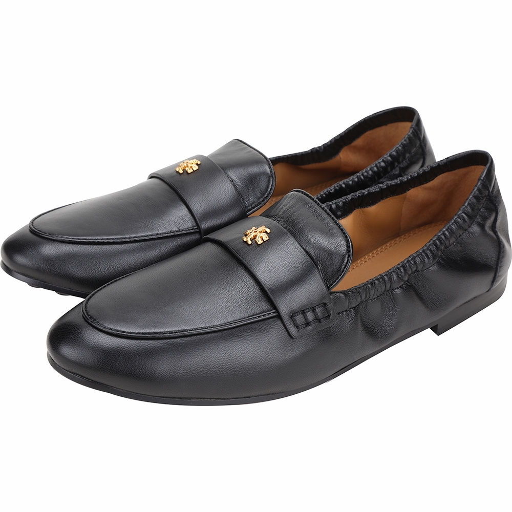 TORY BURCH 柔軟納帕皮革芭蕾樂褔鞋(黑色)