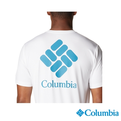 Columbia 哥倫比亞 男款- UPF50快排短袖上衣-白色 UAE08010WT / SS22 | 短袖上衣 | Yahoo購物中心