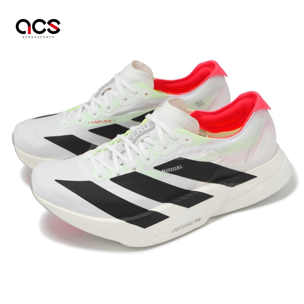 adidas 競速跑鞋 Adizero Adios Pro 4 W 女鞋 白 黑 運動鞋 緩震 愛迪達 JR1163