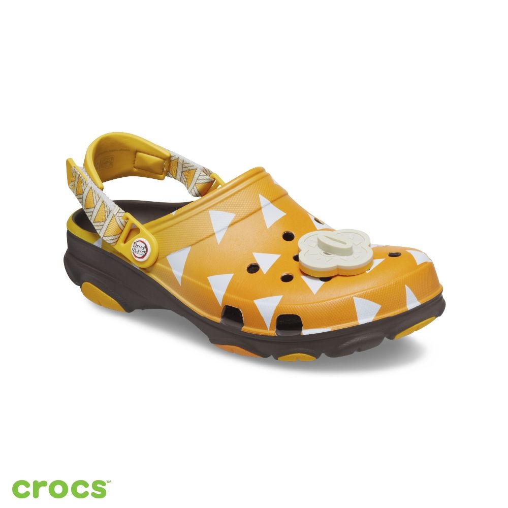 Crocs卡駱馳 (中性鞋) 鬼滅之刃-善逸 All-Terrain 特林-黃色/灰黑色-209318-206