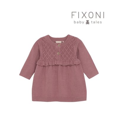 Brands4kids 素面桃紅長袖洋裝 FIXONI系列
