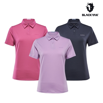 BLACKYAK 韓國 女 ICE ECO短袖POLO衫[洋紅粉/丁香紫/藍灰色]春夏 戶外登山運動休閒上衣 BYCB1WC101