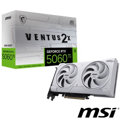 MSI微星 GeForce RTX 5060 Ti 8G VENTUS 2X OC WHITE PLUS 顯示卡