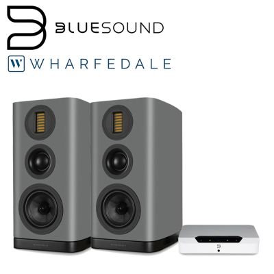 BLUESOUND POWERNODE EDGE + Wharfedale EVO 5.2 音響組合