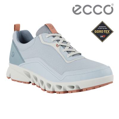 ECCO MULTI-VENT W 翱翔城市戶外防水運動休閒鞋 女鞋 天空藍/橘粉色