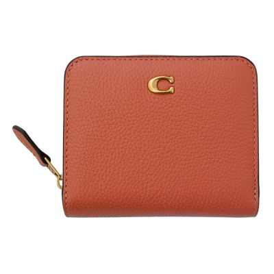 COACH 專櫃款Essential Billfold深蜜桃色摺疊短夾