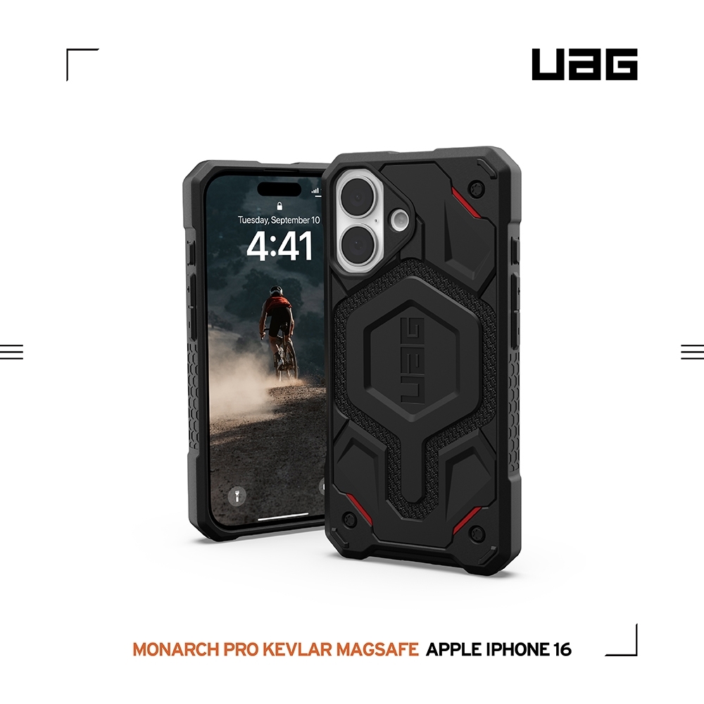 UAG iPhone 16 磁吸頂級(特仕)版耐衝擊保護殼-軍用黑 (支援MagSafe)