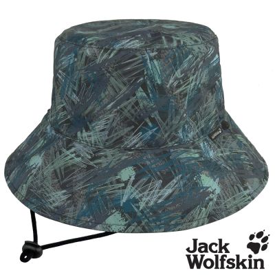 【Jack wolfskin 飛狼】石墨烯消臭 雙面戴漁夫帽 遮陽帽『叢林潑彩』