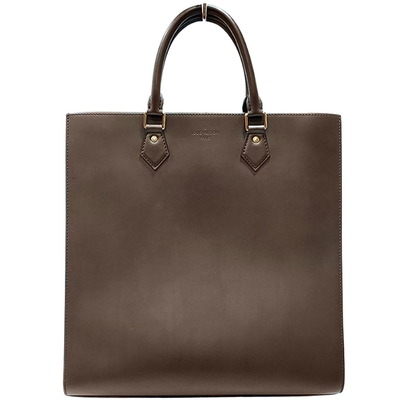 LOUIS VUITTON路易威登 【Louis Vuitton 路易威登 】M80129 經典Sac Plat系列Nomade皮革手提直立方包(絕版展示品)