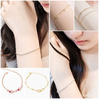 【時時樂限定】焦糖小姐 Ms caramelo 925銀手鍊 愛心、馬蹄、雙鍊多款手鍊任選