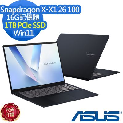 ASUS華碩 ASUS 華碩 X1607QA 16吋效能筆電(X  X1 26 100/16G/1TB SSD/Vivobook 16/午夜藍/特仕版)