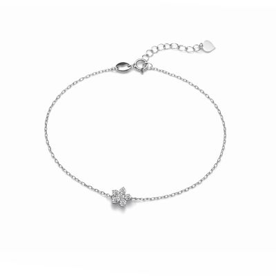 IS DIAMOND 鑽石手鍊 小花(培育鑽石)