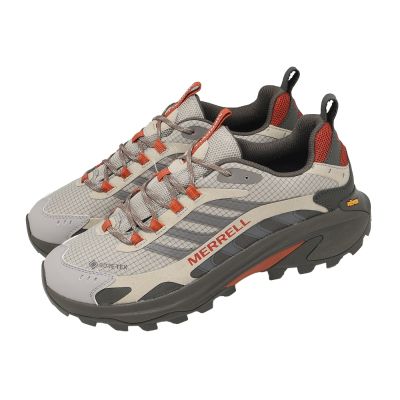 Merrell 登山鞋 Moab Speed 2 GTX 男鞋 灰 防水 黃金大底 戶外 緩衝 ML00005347