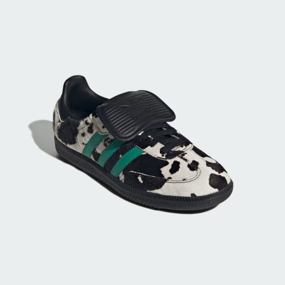 【ST】　 Samba LT 26.5cm adidas 休閒鞋Samba LT W 女鞋仿馬毛乳牛紋黑綠德訓鞋愛迪達JS3930
