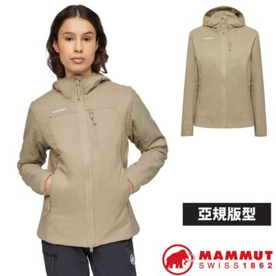 【MAMMUT 長毛象】女 Rime IN Hooded Jacket AF 全方位化纖保暖連帽外套/ 1013-04120-7576 灰沙