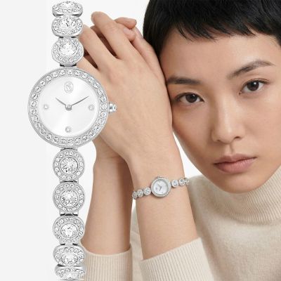 SWAROVSKI 施華洛世奇 Una Angelic 璀璨水晶手鍊式女錶 手錶 周年慶獻禮 送禮推薦-20mm 5737038