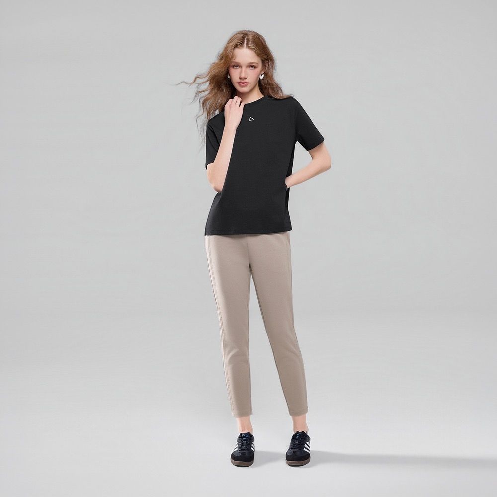 GIORDANO 女裝空氣棉合身鬆緊長褲 Essential Future系列【多色任選】 (51 浮木卡其)