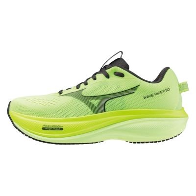 Mizuno 美津濃 Wave Rider 30 [J1GM262058] 男 慢跑鞋 緩震 緩衝 螢黃