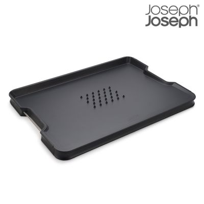 【Joseph Joseph】多功能好切固定砧板-黑