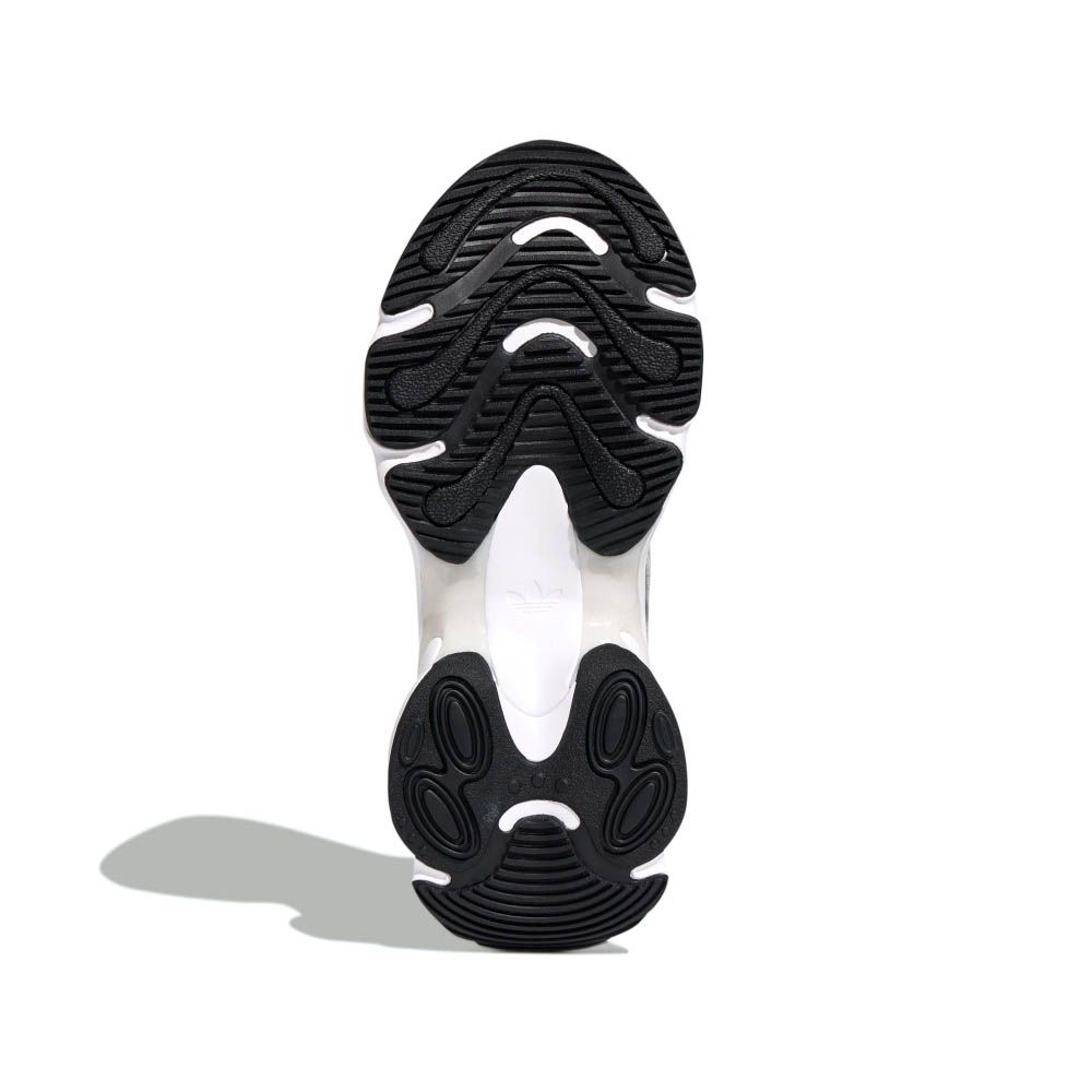 Adidas Ozvenuz 女鞋灰白銀菱格紋小香風厚底休閒蝴蝶鞋休閒鞋KJ3971