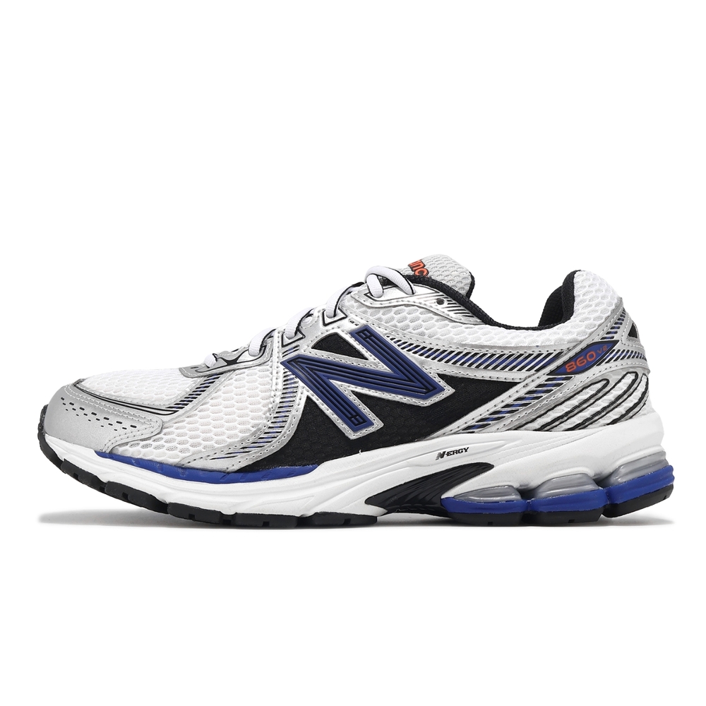 New Balance 休閒鞋860 男鞋金屬銀藍皮革網眼緩衝復古運動鞋NB ML860XB