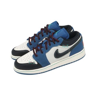 Nike 休閒鞋 Air Jordan 1 Low SE GS 大童 女鞋 藍 AJ1 IO2062-400