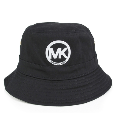 MICHAEL KORS 圓標Logo潮款漁夫帽(黑色)