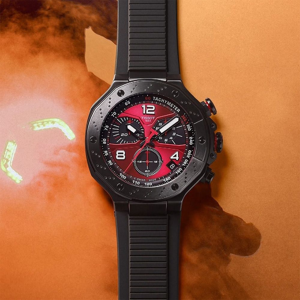 TISSOT 天梭 官方授權 T-Race MotoGP 2026 T141.417.37.422.00 限量三眼計時手錶 寵爸時刻 送禮推薦-45mm T1414173742200