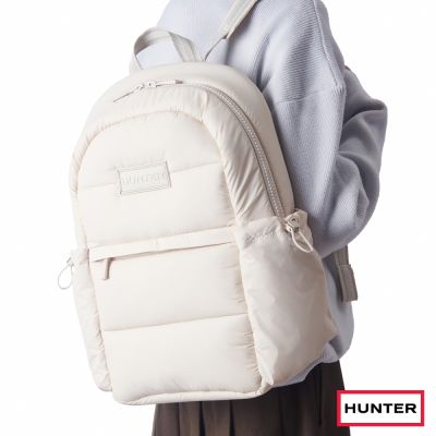 HUNTER - 無縫空氣後背包-奶油色