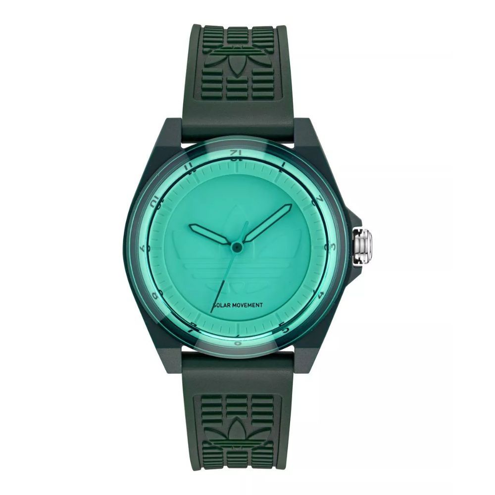 ADIDAS 愛迪達 Project Four Solar 樹脂錶帶_AOST25527_綠色_41mm