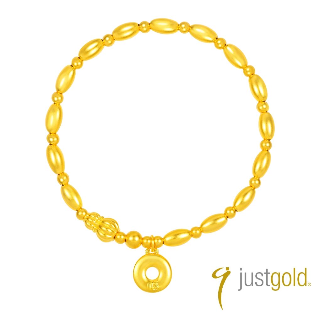 【Just Gold 鎮金店】雋藏_如意福祿 黃金手鍊