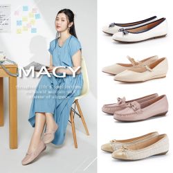 蝴蝶結/簍空/尖頭/平底/低跟