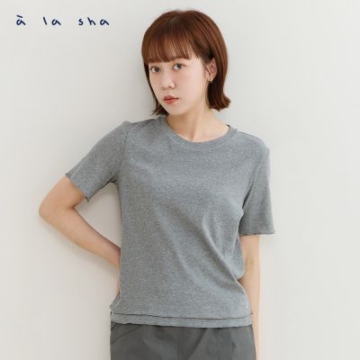 a la sha 木耳邊層次修身舒適T