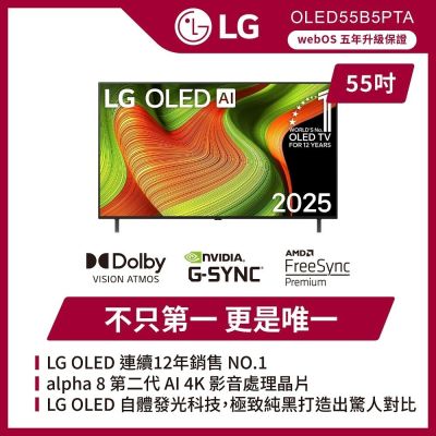 LG樂金 55型 經典OLED 4K AI智慧聯網顯示器 OLED55B5PTA