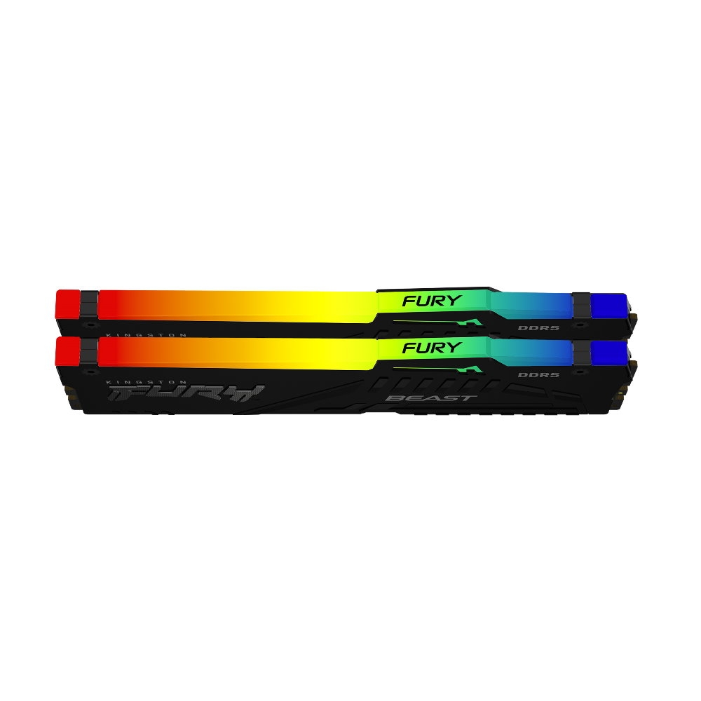 金士頓Kingston RGB DDR5 5200 32G 16GX2 BEAST 獸獵者桌上型超頻記憶