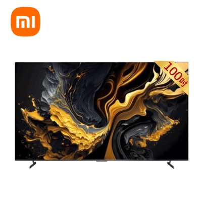  小米 Xiaomi 智慧顯示器 MAX 2025 100型，搭載4K UHD 3840×2160高解析度面板，尺寸達2229mm寬廣視野，支援聯網功能與杜比數位音效，2×15W喇叭輸出，配備3組HDMI與2組USB介面，適閤家庭影音娛樂。尺寸含底座2229×473×1344mm，不含底座2229×96×1280mm，16:9比例，178°廣視角，BSMI認證R39245，2年保固，中國製造。 