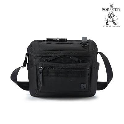 PORTER INTERNATIONAL - 自信經典NEW HEAT斜背包(S) - 黑