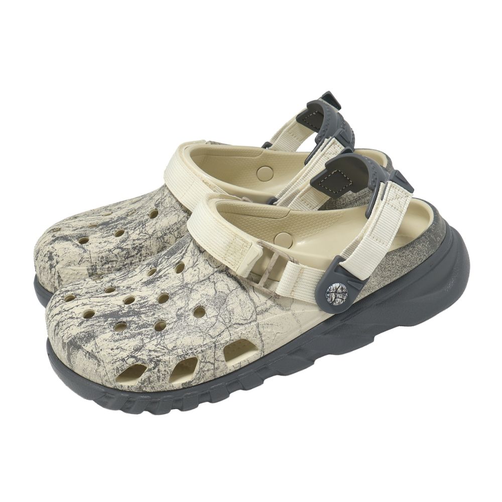 Crocs 洞洞鞋 Duet Max II Forest Crackle 蝸輪暴石 骨白 2142512Y3
