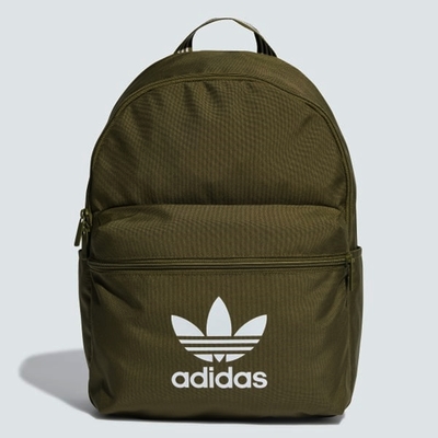 ADIDAS ORIGINALS ADICOLOR BACKPK三葉草 後背包-深綠-IS4361