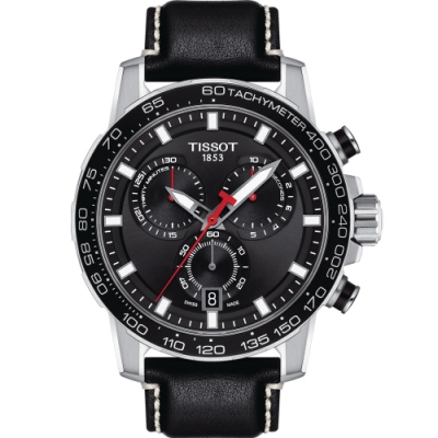 TISSOT天梭 SUPERSPORT 競速賽車運動時尚錶(T1256171605100)黑-45.5mm